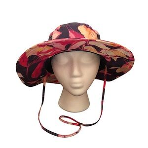 Columbia Women’s Floral Printed Booney Adjustable Sun Hat Beach Cruise Garden